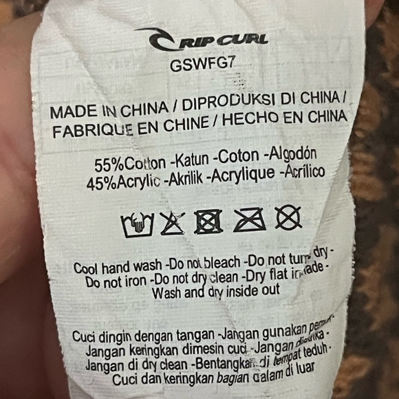 Rip Curl Gray and Peach Mandala Cardigan - Picture 2 of 5